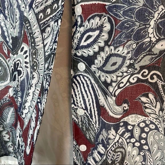 Alfred Dunner Paisley Short Sleeve Vacation Top Size 8 - Picture 3 of 7